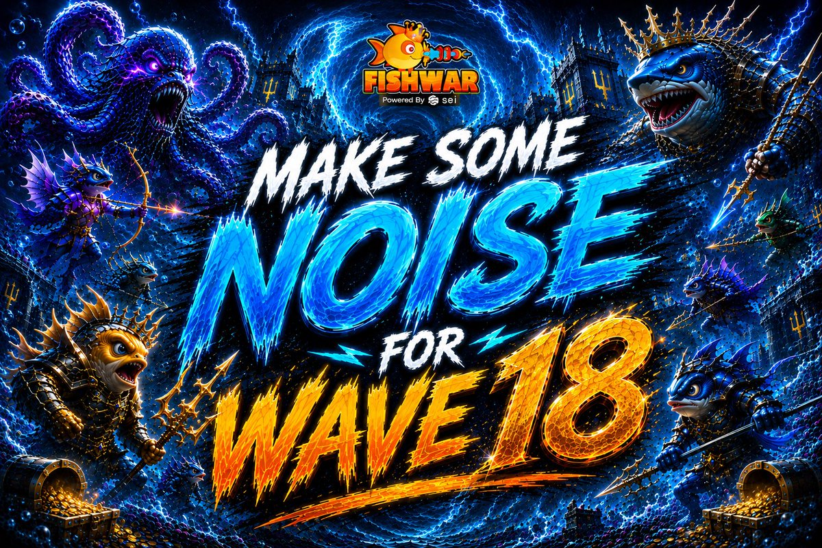 FishWarOfficial's tweet photo. MAKE SOME NOISE FOR WAVE 18

Wave 18 is rolling, and there is still time to make some noise with FishWar.

If you have not joined yet, now is the moment to jump in, hit the timeline, and ride this wave with the community.

Bring your caption, bring your energy, and let the next wave carry your name further.

How to join:
- ReQuote this post: https://t.co/eVR53747zE
- Tag @FishWarOfficial + 3 friends
- Add your FishWar ID + wallet address
- Drop your caption — funny, bold, or pure FishWar chaos

Event Timeline:
- Start: Jun 13 – NOW
- End: July 20 – 7:00 AM (GMT+7)
- Winners Announced:  July 21

5 lucky FishWarriors will receive rewards! 800,000 $FISHW each

Join the wave before it passes.

#FishWar #EffectPredict #FISHW #PlayAndEarn #GameFi #SeiNetwork