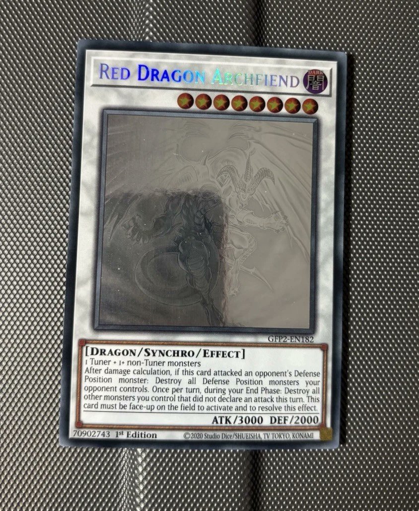 TradingYugioh's tweet photo. Yu-Gi-Oh Ghost Rare Red Dragon Archfiend 1st Edition GFP2-EN182

Ends Sunday

#ad #yugioh #YuGiOhTCG

https://t.co/R8UlwtBGL9 https://t.co/ydH6pskaUk