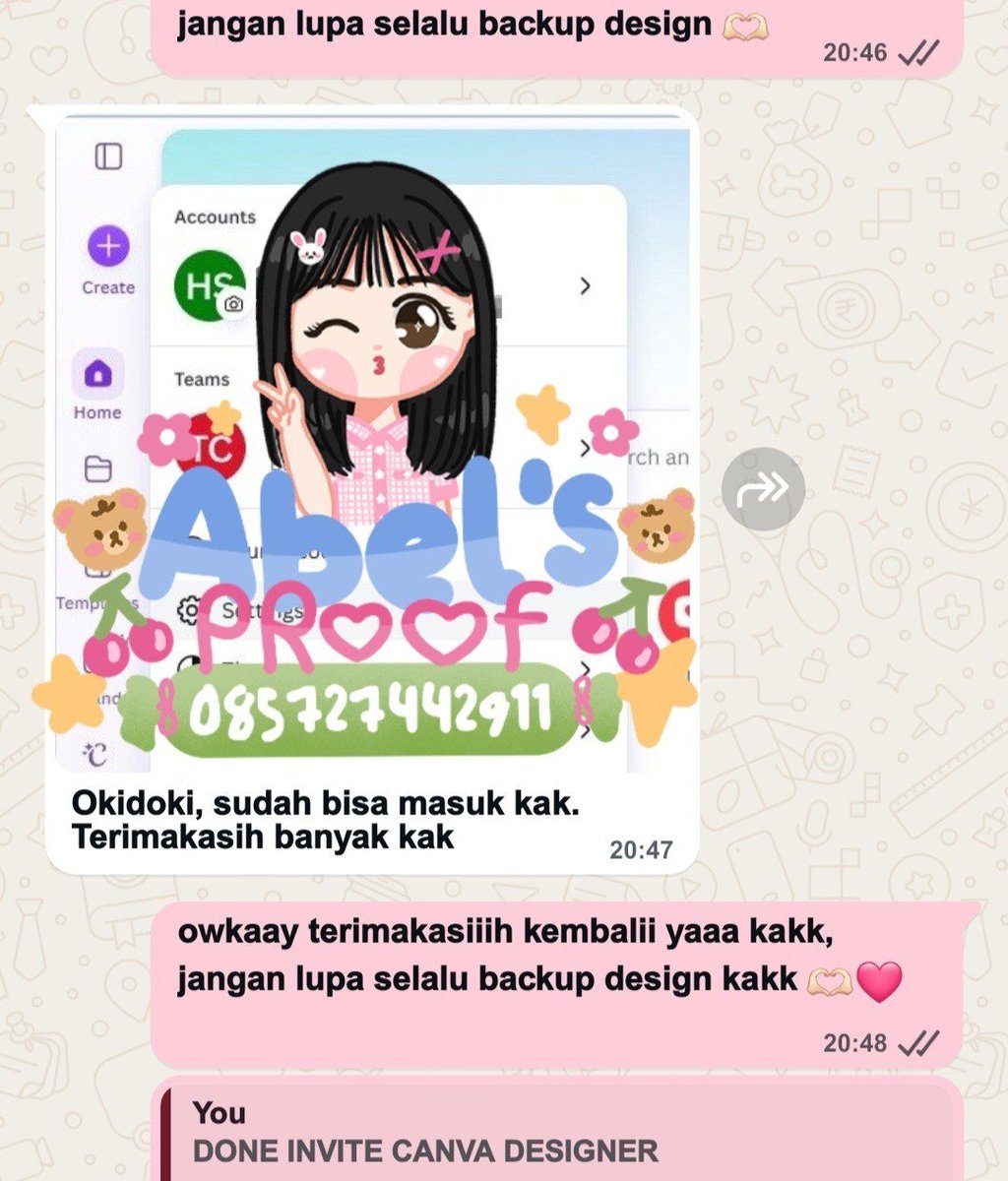 noctips's tweet photo. (>_<) ! — ★⠀CANVA 1 TAHUNㅤㅤㅤㅤㅤㅤ
ㅤㅤㅤㅤㅤDESIGNER—Rp52OOO
ㅤㅤㅤㅤㅤㅤㅤ
🎠 via invite :3 https://t.co/HHkiiBjOCc