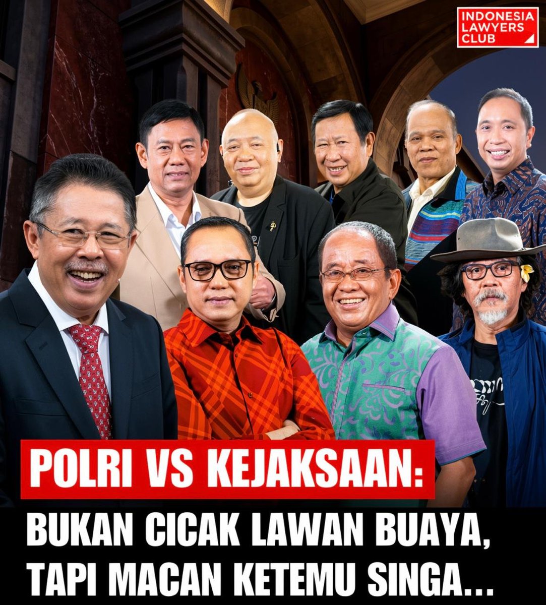ILCTalkshow's tweet photo. SAKSIKAN ILC >> POLRI VS KEJAKSAAN: BUKAN CICAK LAWAN BUAYA, TAPI MACAN KETEMU SINGA... // TAYANG JUMAT 17/07/26 PkI 08.00 WIB // YOUTUBE ILC 👉 https://t.co/u2ITTwOdU4 https://t.co/S5FjsucMsn