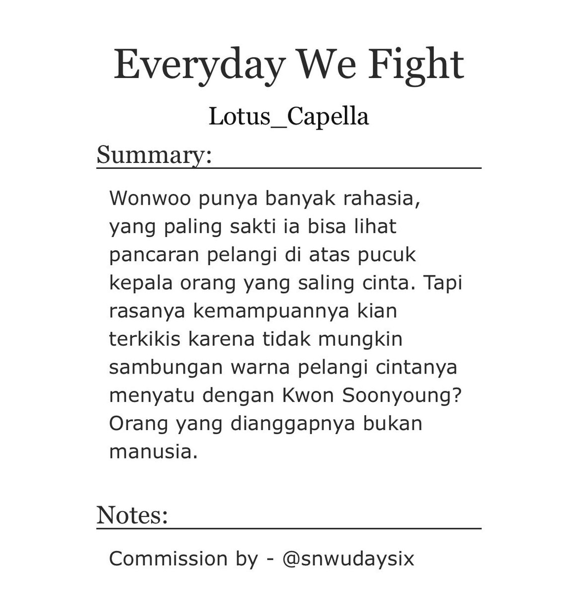 bikuruning's tweet photo. Happy Birthday Wonwoo 🫶

Soonwoo oneshot fic 💜💛

Commission by @snwudaysix 

https://t.co/KernCc0aPb https://t.co/U8lOH8bgtI