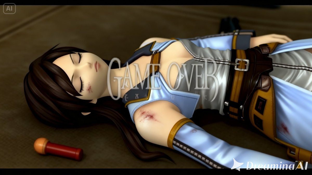 prasetya_j93824's tweet photo. Maria Traydor マリア・トレイター Second Costume Star Ocean 3 スターオーシャン3 getting Game Over Ryona リョナ Screen after she duel with big monster at another galaxy maybe. her Very Beautiful パンチラ white is Seen when she lying down too. #RPGgame #squreenix #playstation2 https://t.co/GYPohfi1r2