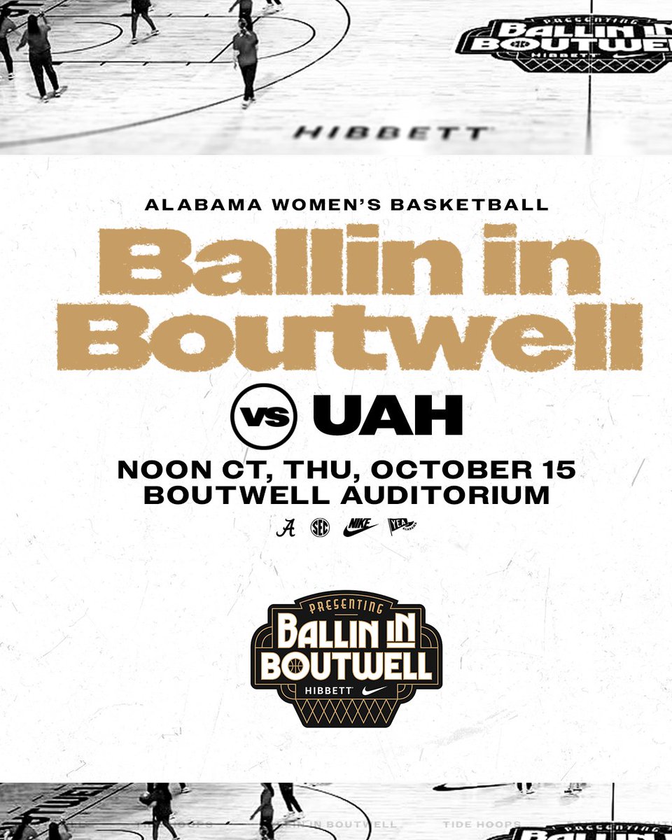 AlabamaWBB's tweet photo. Preseason Hoops in Magic City! ✨

📰 https://t.co/G8sycoGuw4

#RollTide | @ballinboutwell https://t.co/UDB479JAdp