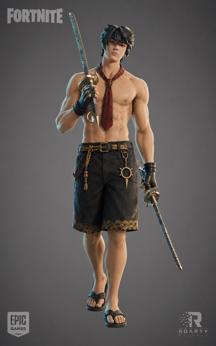 Cristobal_LRu's tweet photo. Personally, I don’t think Fortnite will risk launching this skin with shorts. So far, Epic Games has been quite consistent with this character and has always kept him very reserved in terms of his design. If one day a summer version arrives, I think it will most likely keep a long short, instead of showing a redesign as different as this one. Obviously it’s just my opinion, but seeing how they have treated the character to date, it seems to me the most likely option.