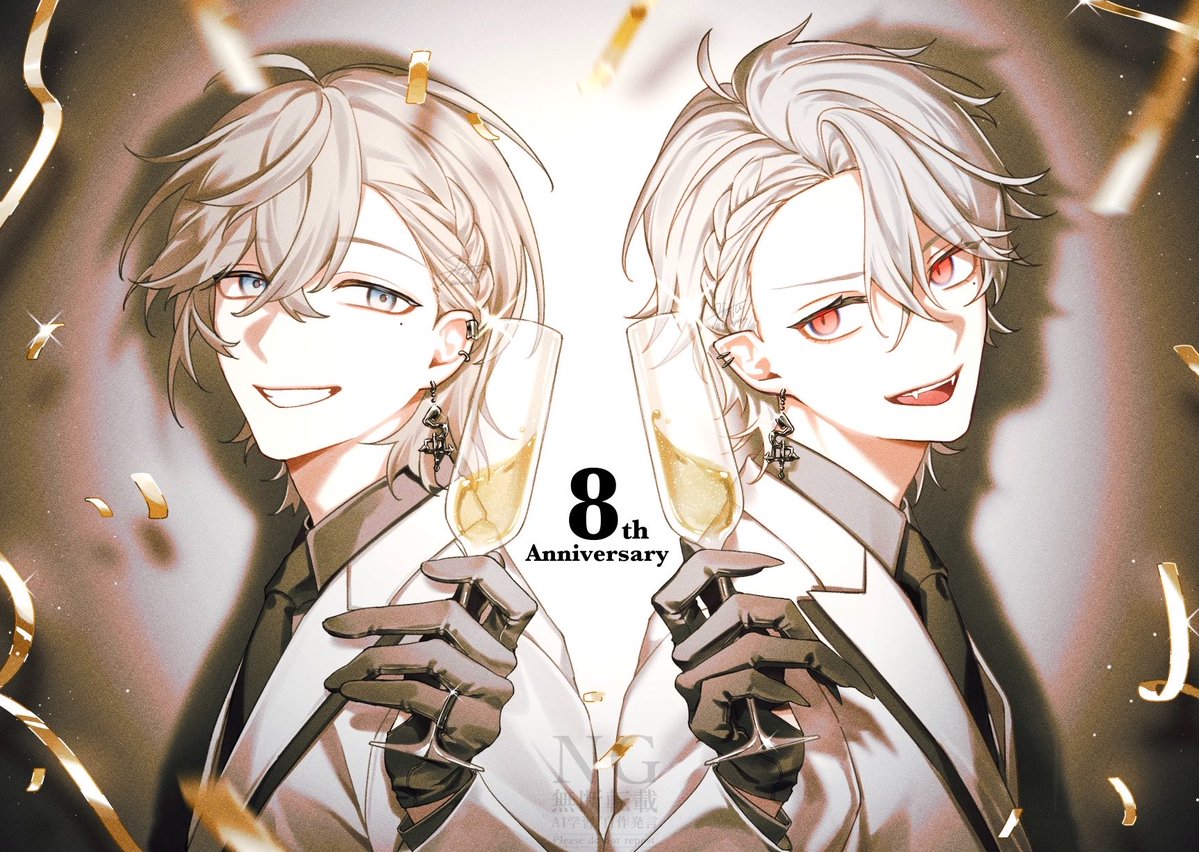 hi_syoku's tweet photo. #ChroNoiR8周年 #くろのあとりえ #KuzuArt #かな絵 

8th Anniversary!! https://t.co/WgXw1uiqIo