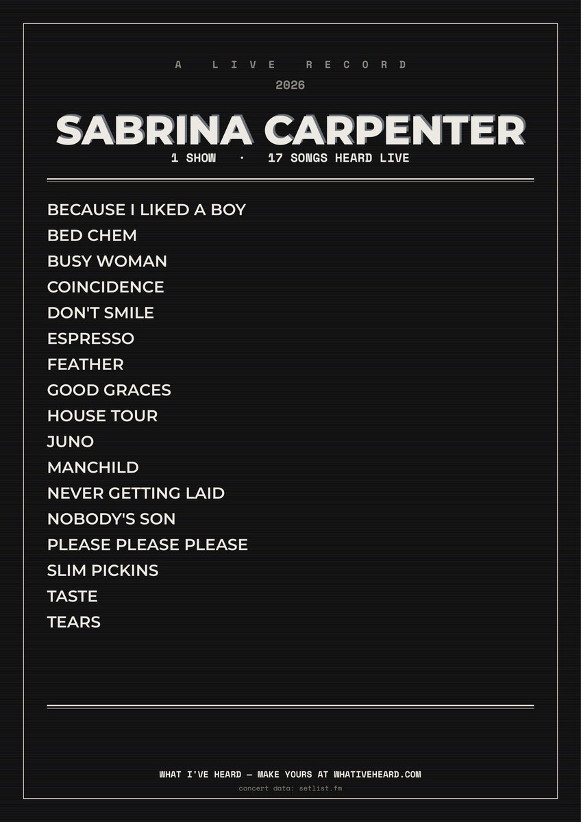 sabchild11's tweet photo. i need to add more songs to this list imy pls announce mbf tour already 🥹@SabrinaAnnLynn https://t.co/G1foJrw4qD