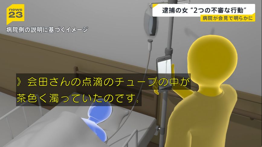 yuruhuwa_kdenpa's tweet photo. 患者の容体が急変
↓
准看護師と看護師長が臨場
↓
点滴ルート内に変色を認め写真撮影＆証拠保全
↓ https://t.co/3QErH1Aj8u