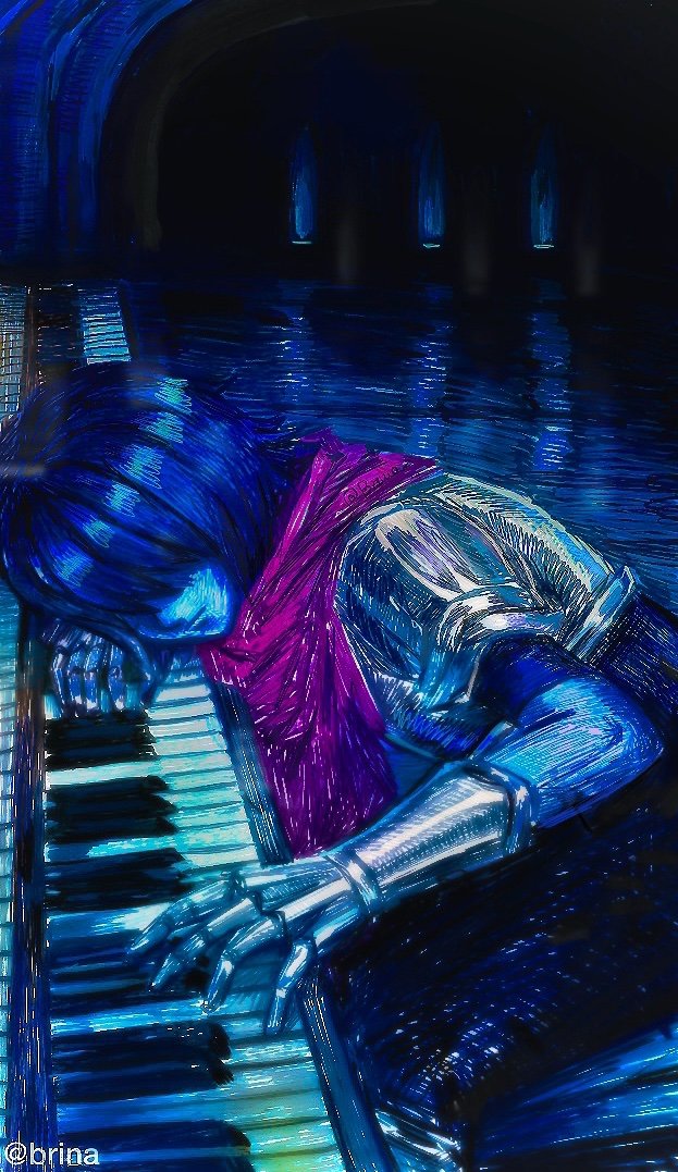 Brina_exe's tweet photo. A nostalgic feeling
-
Inspired by Kris playing the organ in Chapter 4. I love every little reminder of Kris's talent for the piano🖤
-
#deltarune #kris #digitalart https://t.co/7XpLloTL2a