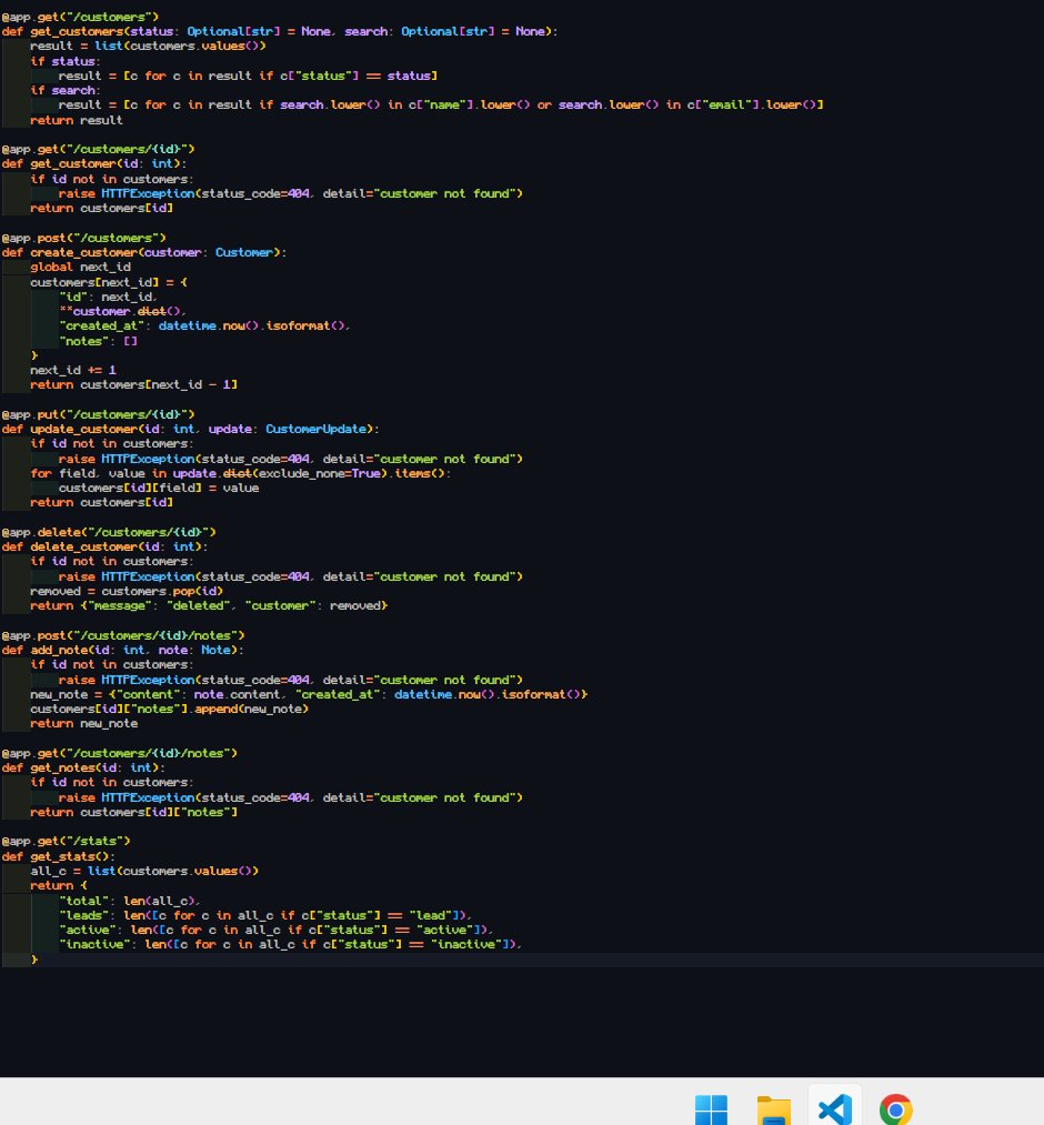 femrox9's tweet photo. #LSPPDay46 I built a full CRM UI with React and Tailwind connected to my FastAPI backend, featuring a customer list, stats dashboard, search and filter, customer detail panel with notes, and form for create and edit. #LearningWithLeapfrog #60DaysOfLearning2026
 @lftechnology https://t.co/1keWc0GrsU