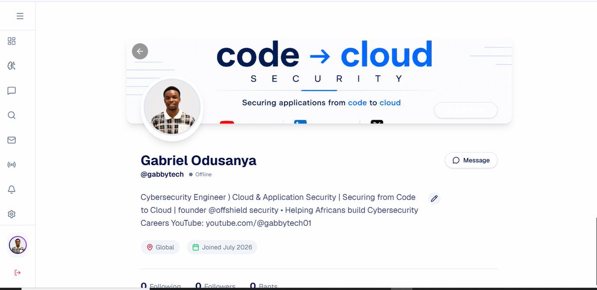 gabbytech01's tweet photo. @gabbytech01 is on cyberrant 

I’ve been exploring @cyberrant_ , and it feels like someone finally asked:

"What if cybersecurity professionals had a platform built specifically for them instead of trying to fit into general social media?"

That's exactly what CyberRant is aiming to do. (CyberRant)

Instead of endless unrelated content, the platform is centered around security practitioners penetration testers, AppSec engineers, SOC analysts, cloud security engineers, incident responders, researchers, and security leaders.

Some of the features that stood out to me:

Cybersecurity-only feed
Share research, write security "Rants," discuss vulnerabilities, and exchange threat intelligence with people who actually understand the context.

Rant AI
An AI cybersecurity copilot that can assist with recon, log triage, code and configuration reviews, incident response tasks, and security research. It also integrates with a Desktop App and CLI for approved execution workflows. (CyberRant)

Live Rants
Go live and broadcast walkthroughs, research, vulnerability analysis, or educational sessions directly to your followers. (PS: it has a video feature)

Private & Secure Communication
Encrypted messaging, anonymous posting, OTP verification, JWT/OAuth authentication, self-destructing private conversations, and privacy-focused features. (CyberRant)

Professional Profiles
Showcase certifications, experience, and specialization so people know your background immediately.

Team Workspaces
Security teams can collaborate, share AI outputs, manage hiring, and work together inside private workspaces. (CyberRant)

Threat Intelligence
Live notifications, trending security discussions, and community-driven intelligence focused entirely on cybersecurity.

Earn for Your Knowledge
Community members can receive crypto tips for valuable research, write-ups, and technical contributions. (CyberRant)

From what I've seen so far, this isn't trying to become another generic social network.

It's positioning itself as a professional ecosystem for cybersecurity a place where learning, collaboration, threat intelligence, AI-assisted workflows, and community all exist in one platform.

I’ll definitely be spending more time exploring it.

If you're into:

Application Security
Bug Bounty
Cloud Security
SOC
Threat Hunting
Malware Analysis
Digital Forensics
Security Research
…it’s worth checking out.
 https://t.co/1fGjQPkAiq (CyberRant)