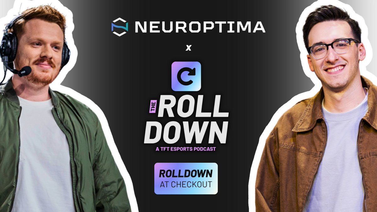 Neuroptima's tweet photo. Neuroptima x The Rolldown 🎙️ 

We’re proud to partner with some of the best voices in the competitive TFT community 🤝

@CLE_TFT @Gangly_ https://t.co/D215oxQO3n