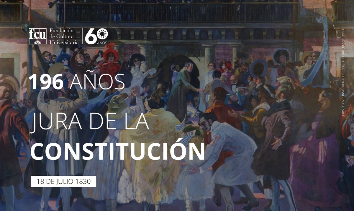 FCUniversitaria's tweet photo. Celebramos 196 años de la Jura de la Constitución del 18 de julio de 1830. https://t.co/KHNPH59Oiv