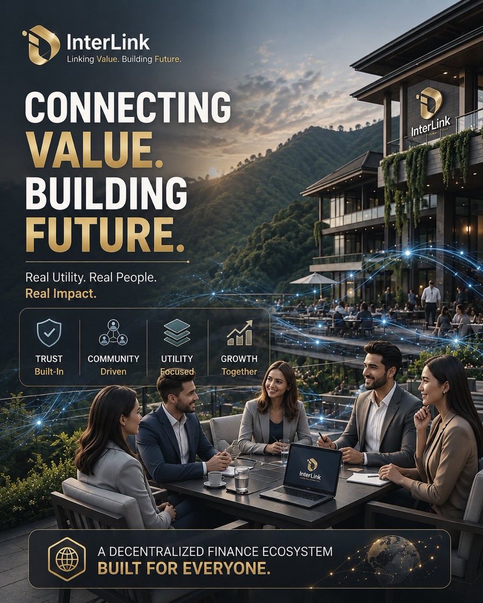 quyqon's tweet photo. Real utility creates lasting value. 🌍
InterLink is building a decentralized finance ecosystem where trust, community, and real-world adoption come first.
The future belongs to utility-driven innovation. ⚡️
#InterLink #ITLG #ITL #DeFi #Blockchain #Web3 #DigitalFuture https://t.co/327L4dG0HR