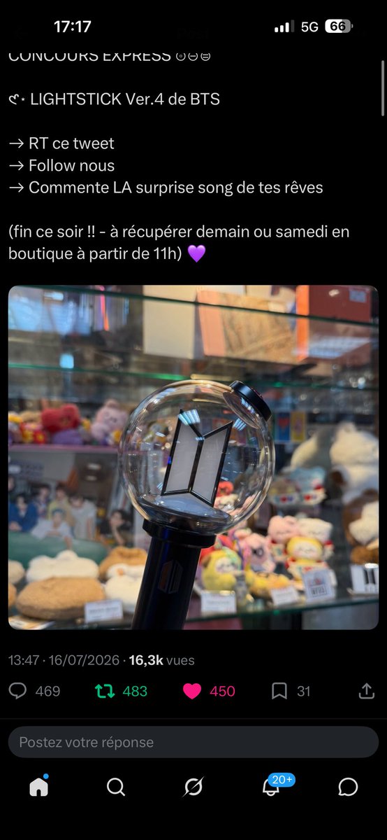 KdrShaee's tweet photo. @boutique_TAIYOU Coucou je participe 😊 !! Mon suprise song ideal sa serait Black Swan incroyable en performance !! https://t.co/MzcEIvbgJY