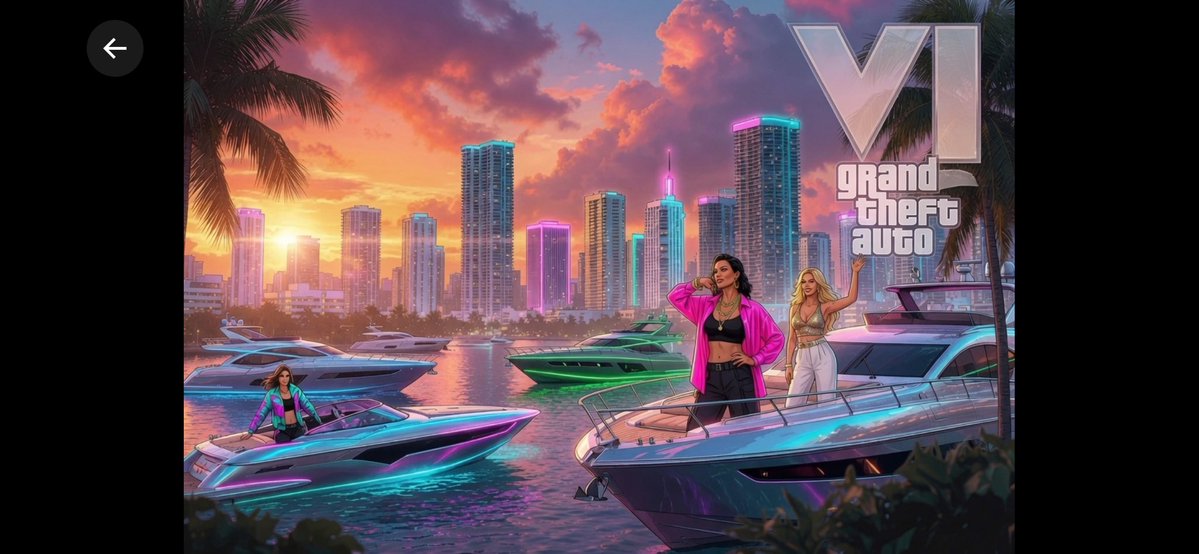 SpeedRacer772's tweet photo. Vice Waters Cruise – GTA 6 Style 🚤✨
Cruising Leonida’s waterways in a sleek yacht, neon skyline glowing, waves crashing, and a crew of fierce heroines living the high life. Fancy boats, open ocean, and pure Vice City freedom — this is peak GTA 6 vibes.
Who’s ready to captain the fleet? Drop your dream ride below! 🌅