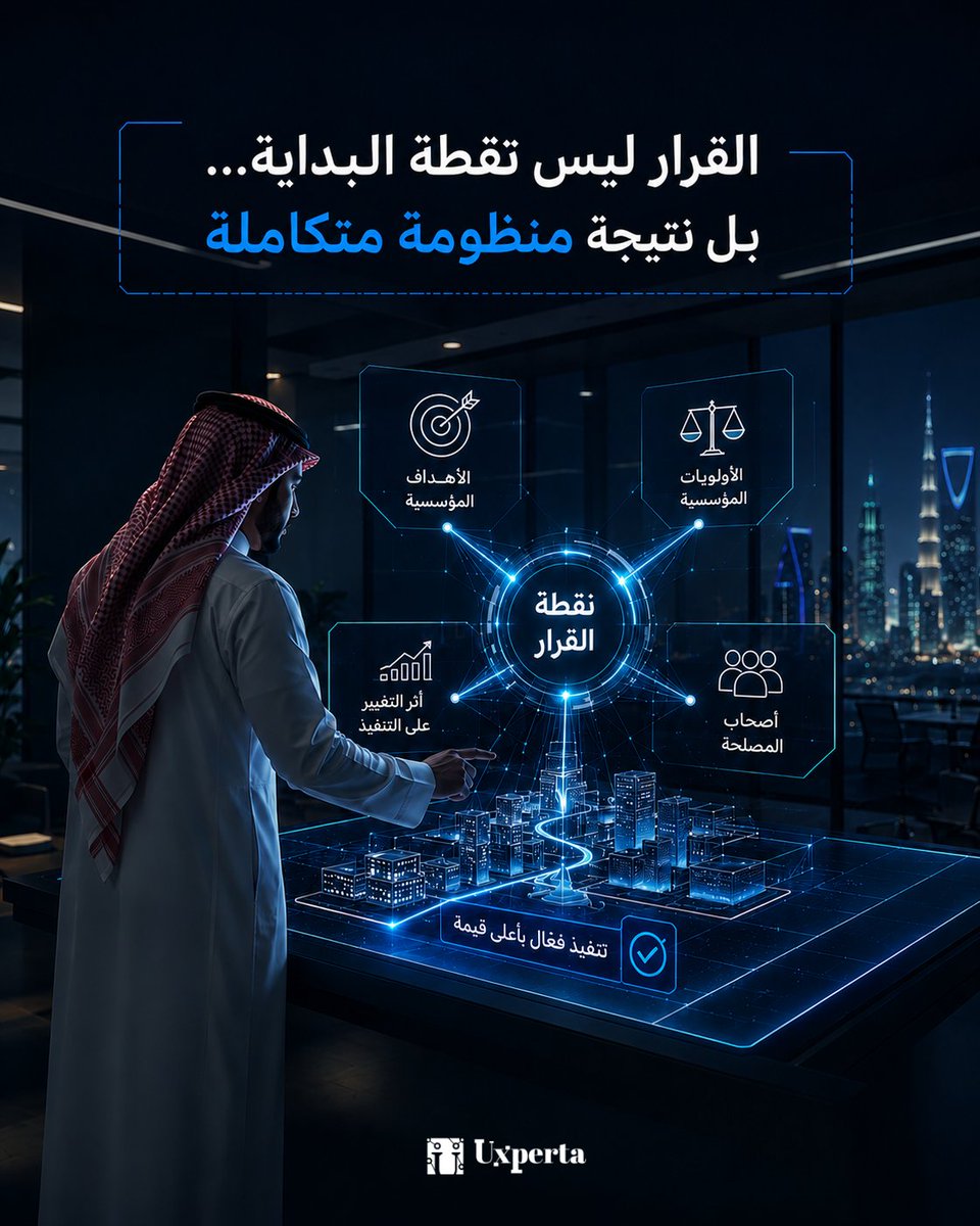 uxperta's tweet photo. القرارات التي تُتخذ خلال دورة حياة المشروع تؤثر بشكل مباشر على القيمة المتحققة من المشاريع الرقمية.
تدعم Uxperta المؤسسات في إدارة التغييرات، تقييم أثر القرارات، وتمكين أصحاب القرار برؤية واضحة لتحقيق التوازن بين التطوير والانضباط التنفيذي.

https://t.co/P13pDhf24c

 #PM #Uxperta https://t.co/xE3esCECHp