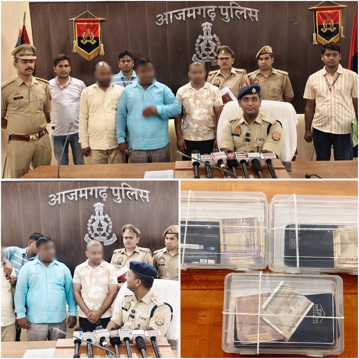 azamgarhpolice's tweet photo. 🔹 आजमगढ़ पुलिस की बड़ी कार्रवाई
🔹 ₹84 करोड़ के साइबर फ्रॉड का खुलासा
🔹 ऑनलाइन ट्रेडिंग व डिजिटल अरेस्ट के नाम पर ठगी करने वाले गिरोह के 3 सदस्य गिरफ्तार
🔹 05 मोबाइल, 02 एटीएम कार्ड व ₹3,860 नकद बरामद
🔹 कमीशन पर बैंक खाते उपलब्ध कराकर साइबर ठगों की करते थे मदद

🚨 वरिष्ठ पुलिस अधीक्षक डॉ. अनिल कुमार के निर्देशन में थाना साइबर क्राइम, आजमगढ़ पुलिस ने बड़ी सफलता हासिल करते हुए लगभग ₹83.94 करोड़ के साइबर फ्रॉड से जुड़े मामले का खुलासा किया। कार्रवाई के दौरान आनंद रॉव, सुनील और प्रशांत सिंह उर्फ लकी को गिरफ्तार किया गया।

जांच में सामने आया कि आरोपियों ने कमीशन के बदले अपनी फर्म का बैंक खाता साइबर ठगों को उपलब्ध कराया, जिसका इस्तेमाल ऑनलाइन ट्रेडिंग और डिजिटल अरेस्ट जैसे साइबर अपराधों में किया गया। इस खाते से जुड़े 73 NCRP शिकायतें देश के लगभग 20 राज्यों से दर्ज मिलीं।
Click here 👇 
https://t.co/jK3RGDFtc1

#Azamgarh #CyberCrime #UPPolice #DigitalArrest #CyberFraud #PoliceAction #CyberSafety #BreakingNews
