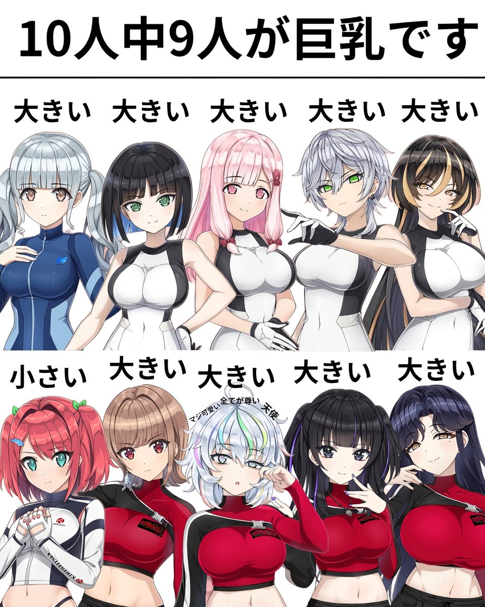 LOVE_MURU's tweet photo. ドルウェブの追加キャラクター
ほぼ"巨乳"しかいない件

#ドルウェブ 
#SFW https://t.co/dsHDrsBYrg