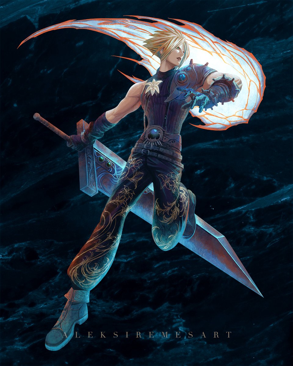 AleksiRemesArt's tweet photo. Cloud &amp; Sephiroth / Final Fantasy VII

Illustrations I made for acrylic standees https://t.co/ZJHtqFoEHd