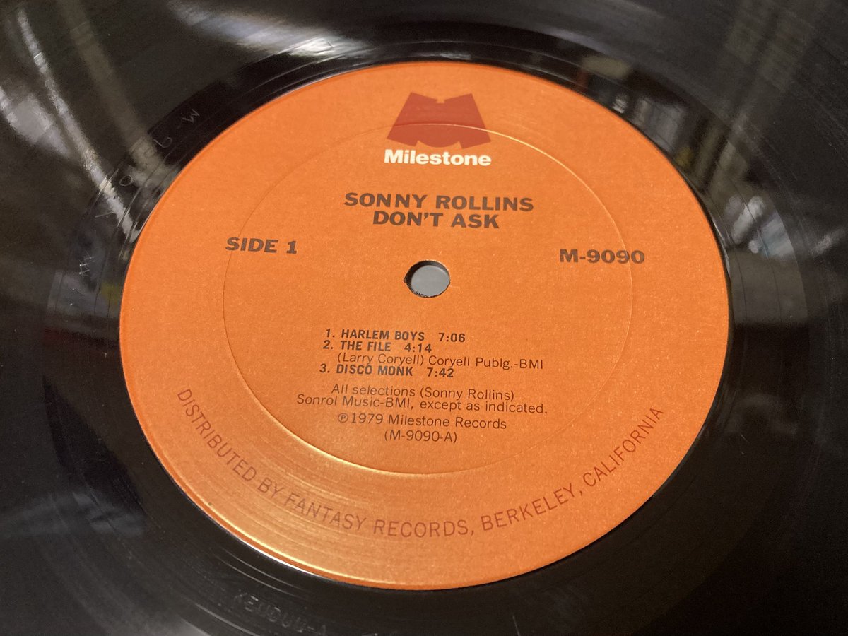 tomori_38's tweet photo. Sonny Rollins / Don’t Ask (US Original Vinyl) #sonnyrollins #larrycoryell #dontask #alfoster https://t.co/xBHjXWye6I
