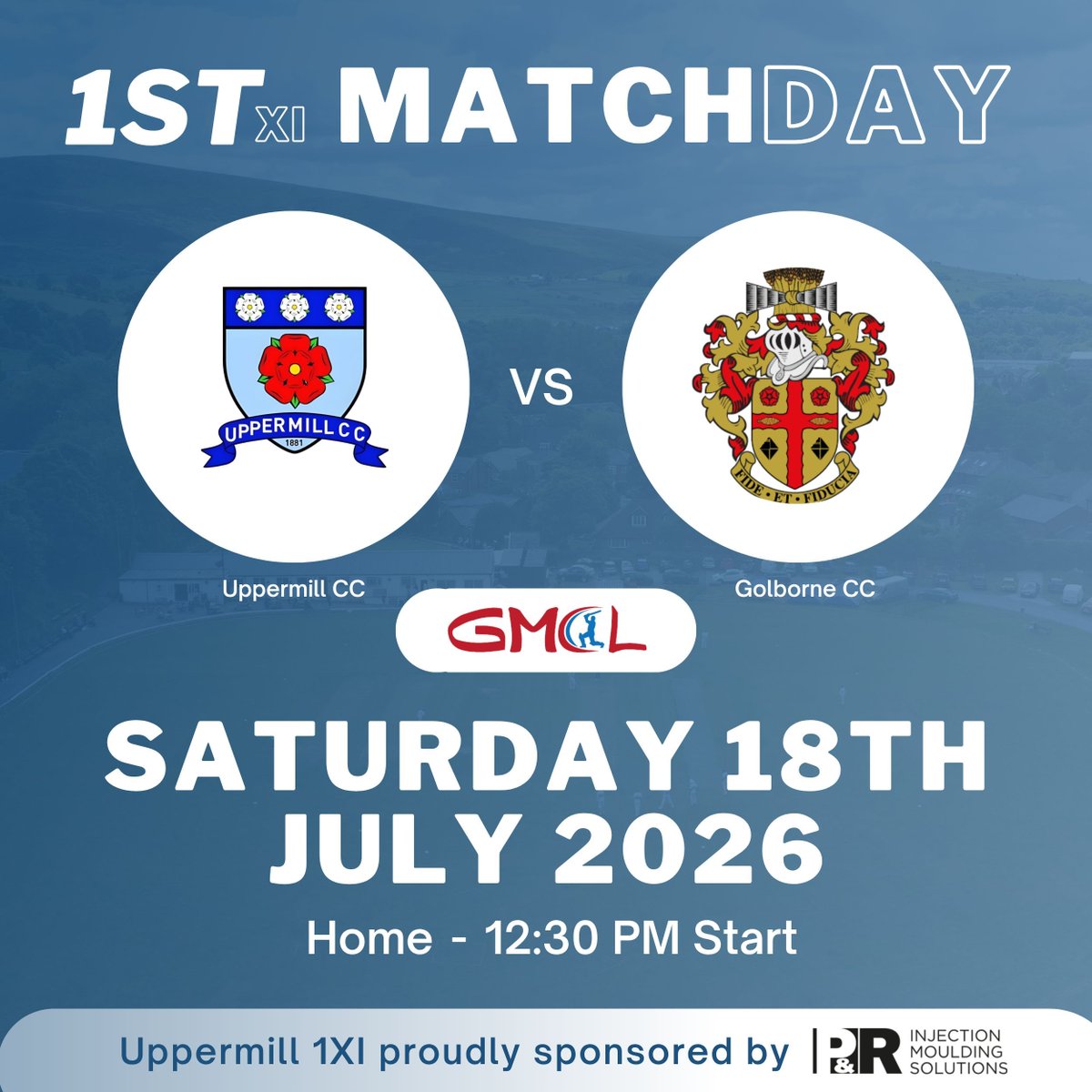 uppermillcc's tweet photo. HOME FIXTURE 🏏

Uppermill CC vs Golborne CC
🗓 Saturday 18th July
⏰ 12:30 PM
📍 Home

Big home game. We need a strong crowd.

Let’s make it count. #ucc #upthemill #uppermill https://t.co/Ui4woPlXHr