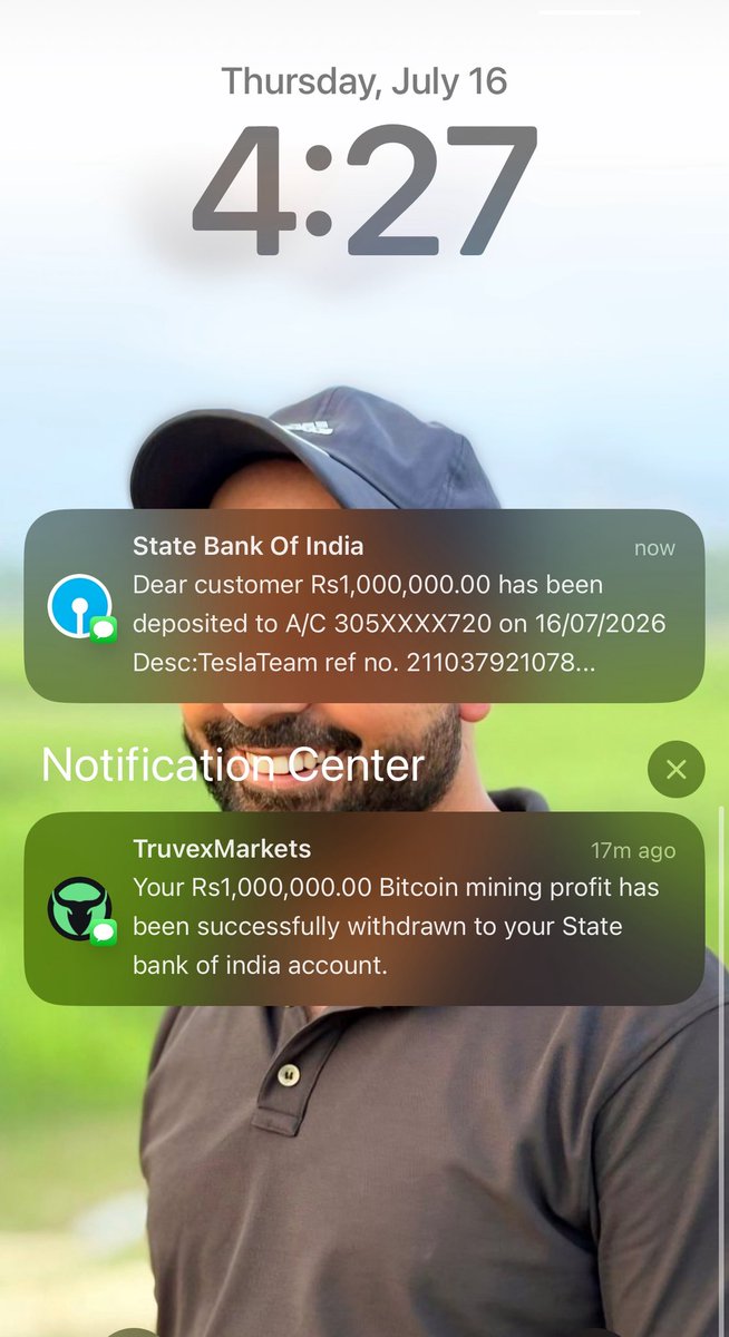 JAVID_CIRIUST's tweet photo. Allahamdulilah I’m grateful for this growth!
I’ve just pulled out 10lakhs from bitcoin mining.
I’m trying my best to reach out to as many people as I can and share this opportunity with others. Follow and send a Dm to @CllrBSilvester and see what’s possible. https://t.co/drDpuy1V5L