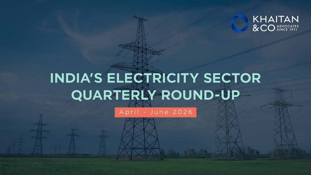 KhaitanCo's tweet photo. In the latest edition of India’s Electricity Sector Round-Up, we cover emerging trends and the approach of adjudicatory and regulatory fora on issues in #ElectricityLaw.

https://t.co/8zmvzHXhw5

#KhaitanCo #KCONewsflash #DisputeResolution https://t.co/cBruopo8Uj