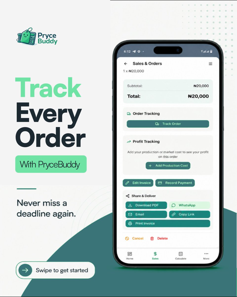 prycebuddy's tweet photo. Because between new orders, WhatsApp messages, fittings, and apprentices asking questions, the delivery date had slipped through the cracks.

The customer wasn't angry because the dress was bad.

She was angry because she couldn't trust him anymore. https://t.co/qrpLV639CG