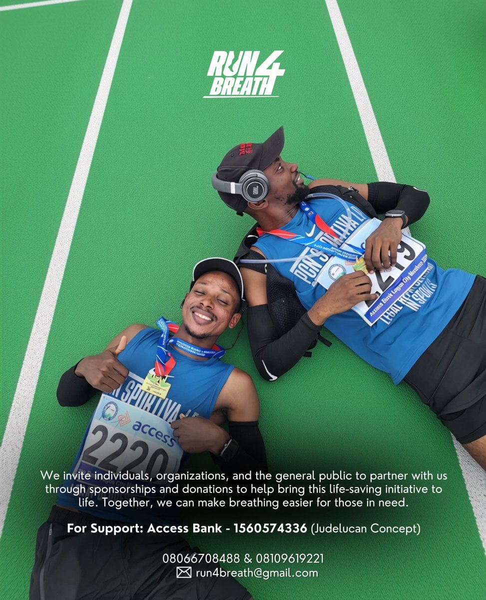 Onakerireme's tweet photo. 6 Days. 6 States. 6 Geopolitical Zones. 6 Half Marathons.

For months, we have been quietly building, planning, and putting in the grueling kilometers behind the scenes. Now, we are finally ready to take you along with us on this journey.

From August 10th to 15th, Jude Enumjekonaishu @judelucan  and myself will be attempting the ultimate test of endurance: running a half marathon (21.1km) every single day, for six consecutive days, across six different states representing the six geopolitical zones of Nigeria.

But this is about much more than the road beneath our feet. This is a run with a heartbeat.

With the skyrocketing cost of living, managing asthma has become an overwhelming financial burden for many Nigerians. We are leveraging this extreme challenge to raise funds and distribute free, life-saving inhalers to asthma patients in need in every single city we run through.

We cannot do this alone. We need your strength, your voices, your donations, and your partnerships to bring this vision to life and make a tangible difference.

Over the next few weeks, we will be sharing timely updates, behind-the-scenes training, and details on how you can donate and get involved.

The countdown begins now. Let’s make every single kilometer count.

Spread the word, share this post, and stay tuned!

#Run4Breath #AsthmaAwareness #RunNigeria