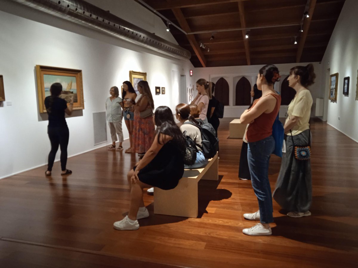 CNLTarragona's tweet photo. Els alumnes del curs de català B2 han visitat el Castell de Vila-seca i l’exposició Mirada Mediterrània en una visita guiada.

@AjVilaseca   @cpnlcat https://t.co/XmHljjCoKr