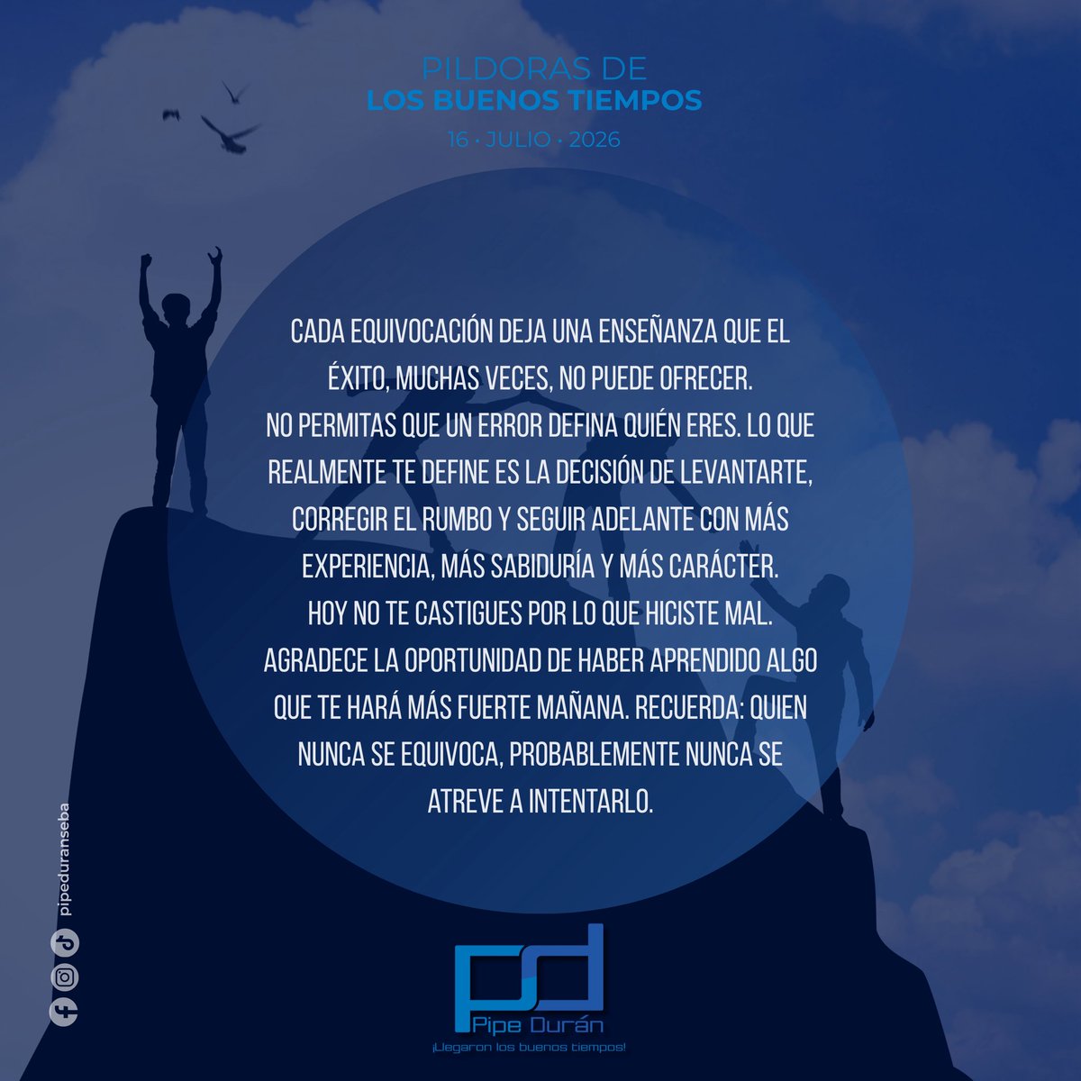 Pipeduranseba's tweet photo. Píldora 16 de julio 2026

#PildorasDeLosBuenosTiempos 
#LosBuenosTiempos https://t.co/8eY6artsvy