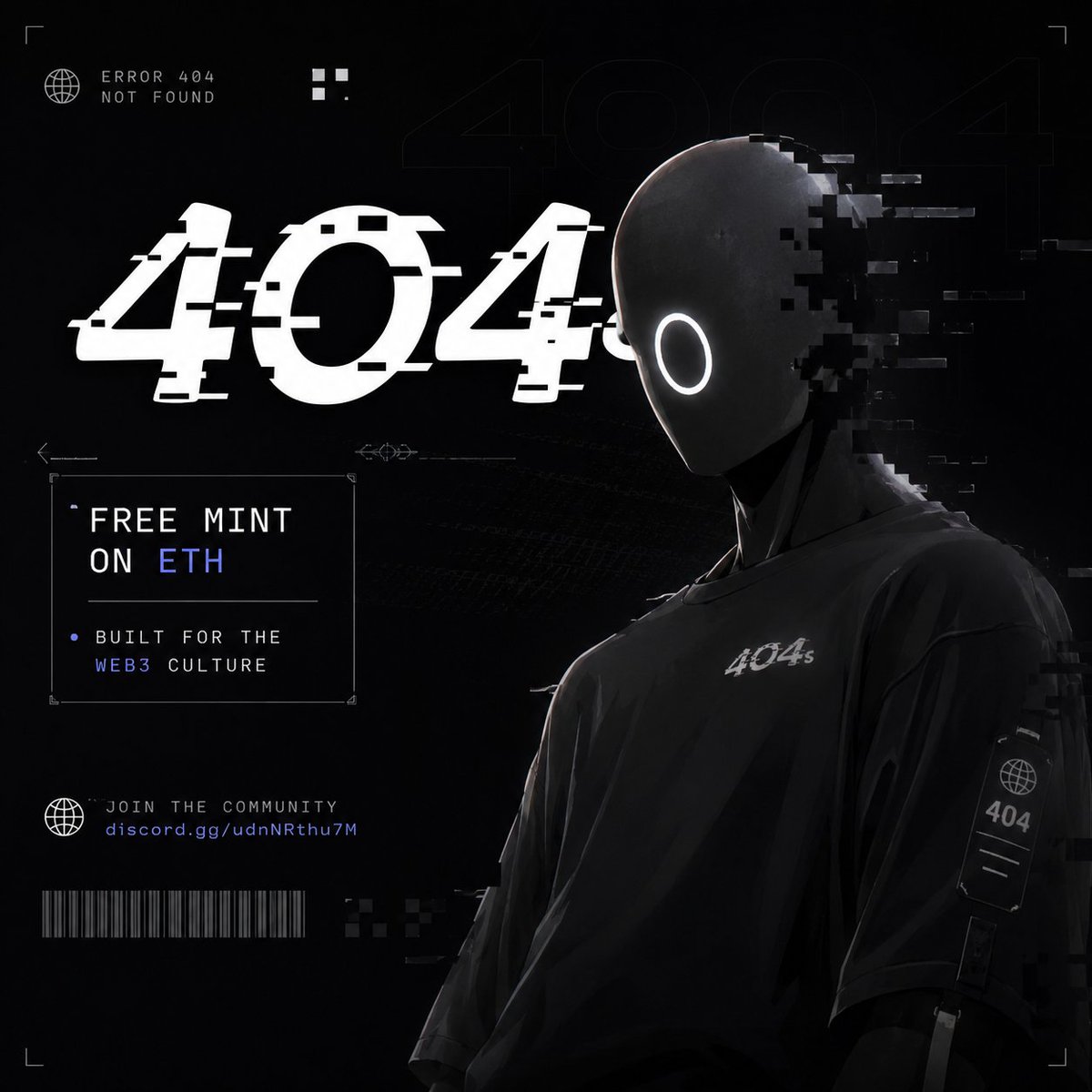 SeerDrop's tweet photo. @404s_ethereum is definitely one of the projects I'm keeping an eye on. Clean branding, unique style, and a free mint on ETH. Excited to see how launch day goes. ππ€
#404s #NFT #Web3 #ETH https://t.co/ZO5ZLBraba