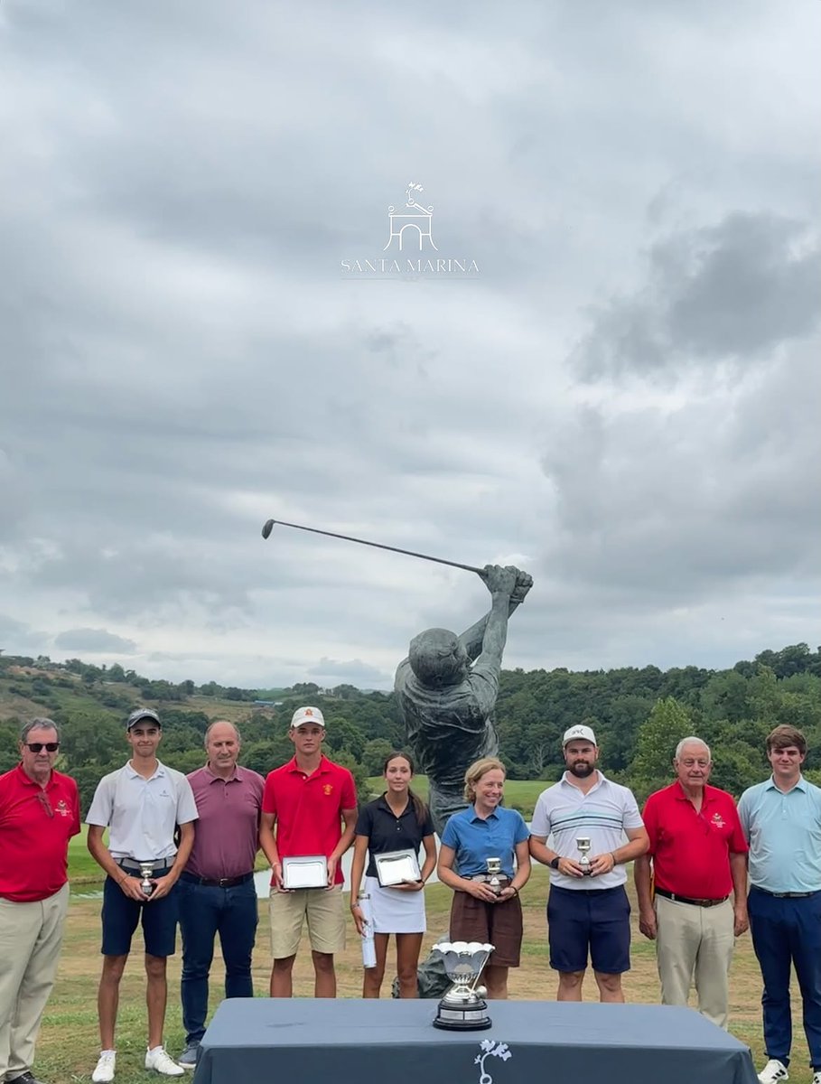 GolfSantaMarina's tweet photo. 🏆Así finaliza una nueva edición de la Copa Santa Marina – Memorial Javier Benjumea
Categoría masculina: 
🥇JOSE ANTONIO SALAS LOPEZ
🥈RAUL TOCA PEDRAJO
🥉DIEGO MOURA NUÑEZ
Categoría femenina:
🥇MARIA MARTINEZ NAVARRO
🥈CRISTINA YSASI-YSASMENDI PEMAN https://t.co/d4m2DXsTV6