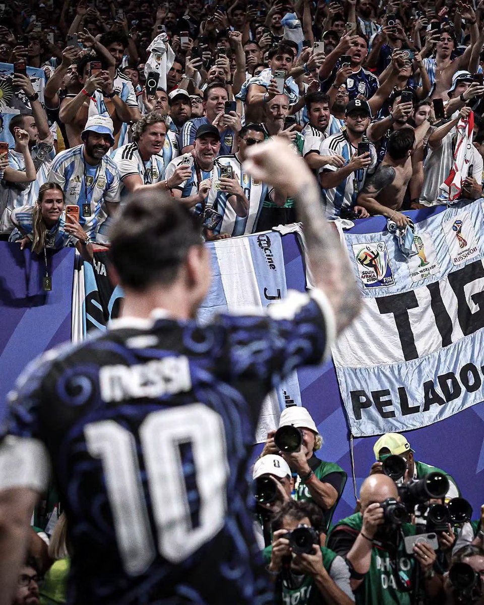 appiecule's tweet photo. Some people keep asking me who I’ll support in the final, as if I haven’t been reading the posts and watching the videos saying, “Whoever wins, it doesn’t matter. They’re both the same.”

That’s their opinion, not mine.

Argentina and Spain have a beautiful footballing connection, one that Messi himself helped create. I love watching Spain. I love Yamal, Pedri, and all the Barça players representing La Roja. I support them against France, I want them to beat Germany, and I’m always behind them in European competitions.

But on football’s biggest stage, my heart only knows Argentina.

I watched every heartbreak Messi went through with his national team. I watched the 2014 World Cup final defeat to Germany. I watched the back-to-back Copa América final losses to Chile. I watched him retire from international football because he couldn’t handle the endless criticism that he only performed for Barcelona.

I lived through every disappointment, every tear, every moment people mocked him and said he’d never do it with Argentina. Then I witnessed the greatest comeback football has ever seen: Copa América, Finalissima, and finally the World Cup.

How can I not support Argentina after living through all of that?

I’m Algerian, but I support Argentina as if I were Argentine. Messi made me fall in love with this country and with its people, who live and breathe football.

If Spain were to lift the World Cup, it would soften the pain of Argentina losing. If Argentina couldn’t win it, I’d rather see Spain lift the trophy than any other nation.

But it will never be my wish at Argentina’s expense.

With Argentina, always. 🇦🇷❤️