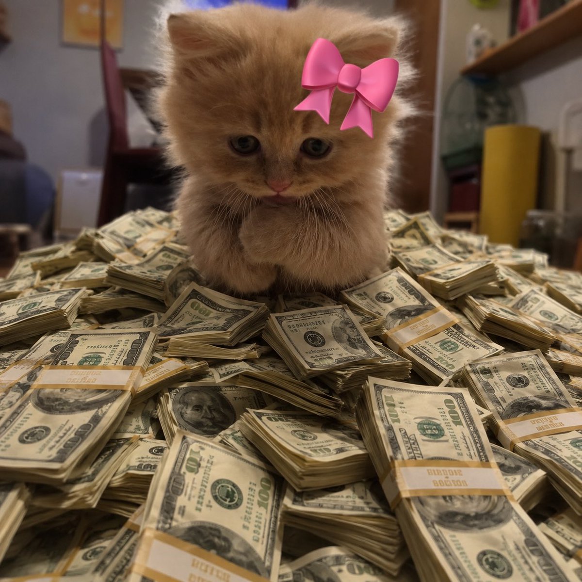 Bowcatcoin's tweet photo. Gm everybody. Did anyone else dream about money? https://t.co/3HztS57I1i