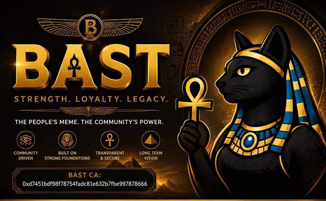 theewhitte_wolf's tweet photo. The strongest communities aren't built on hype they're built on conviction, transparency, and consistent execution.

$BAST is taking a different path:

- ✅ 0% Buy & Sell Tax
- ✅ Community-Driven
- ✅ Fair and Transparent
- ✅ Built for Long-Term Growth

Every great project starts with a small group that sees the vision before the crowd.

Don't follow the noise. Do your own research (DYOR) and decide based on the fundamentals.

The early believers are the ones who write history.

$BAST | Built by the Community. Powered by Conviction.
@Boygenius_David @basttoken