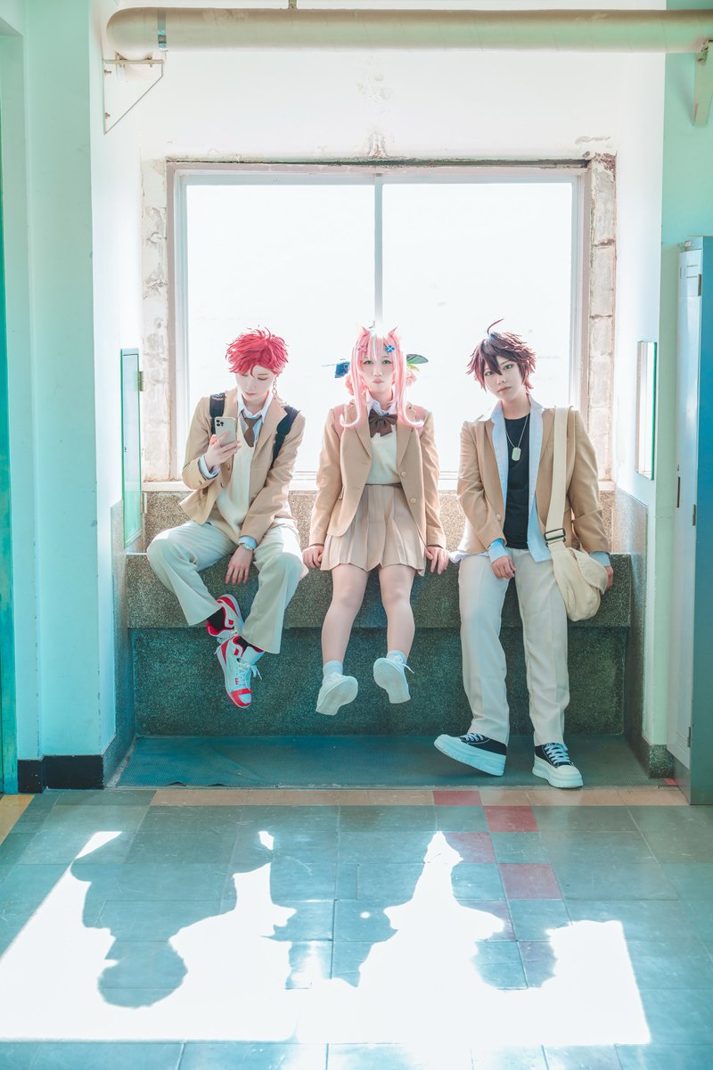 may_merry_'s tweet photo. 🌈🕒コスプレ

벌써 여름 왔어…?

🌊 @1chigooo3 
📌 @may_merry_ 
🎮🦭 @12ki_25 

📷 @moge_rou https://t.co/kuSGb7Sid7