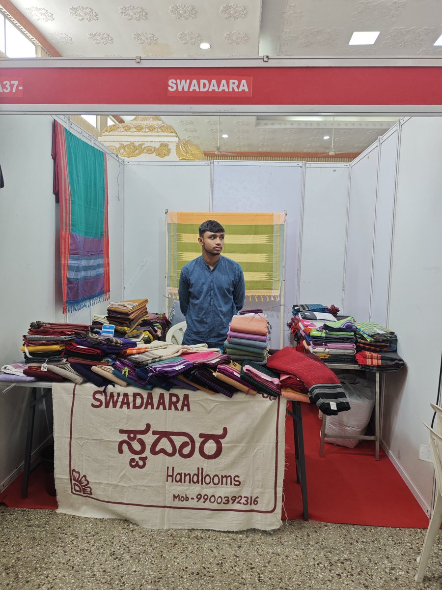 swadaara's tweet photo. Hello @Mycbe_in 👋 We're bringing authentic Karnataka handloom sarees to Coimbatore at Craft Bazaar 2026, Suguna Kalyana Mandapam. A repost or mention from you would help us reach thousands of Coimbatore handloom lovers and support our artisans. 🙏❤️ https://t.co/RwPGmvMSWI