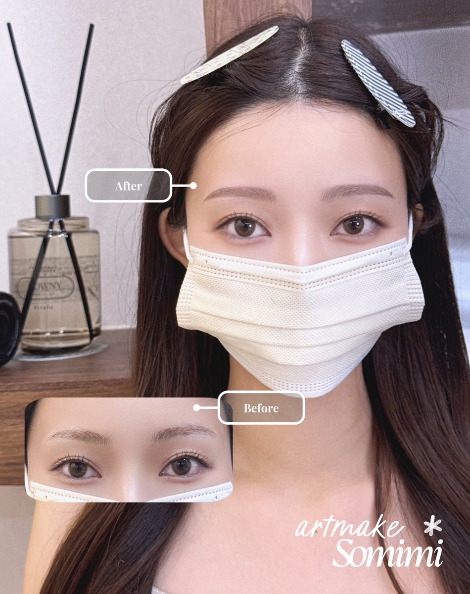 Somimi_Brow's tweet photo. コンボ技法🩰＊.°

眉頭は毛並み、眉尻はパウダーで仕上げる人気のデザイン✨

毛並みの立体感と、
パウダーのふんわり感を両方叶えられるのが魅力です🤍

眉毛が変わるだけで、
お顔全体の印象もぐっと垢抜け🪄

#somimibrow #眉毛アート　#眉毛アートメイク　#韓国メイク　#美容 https://t.co/VhEKKzU9aI