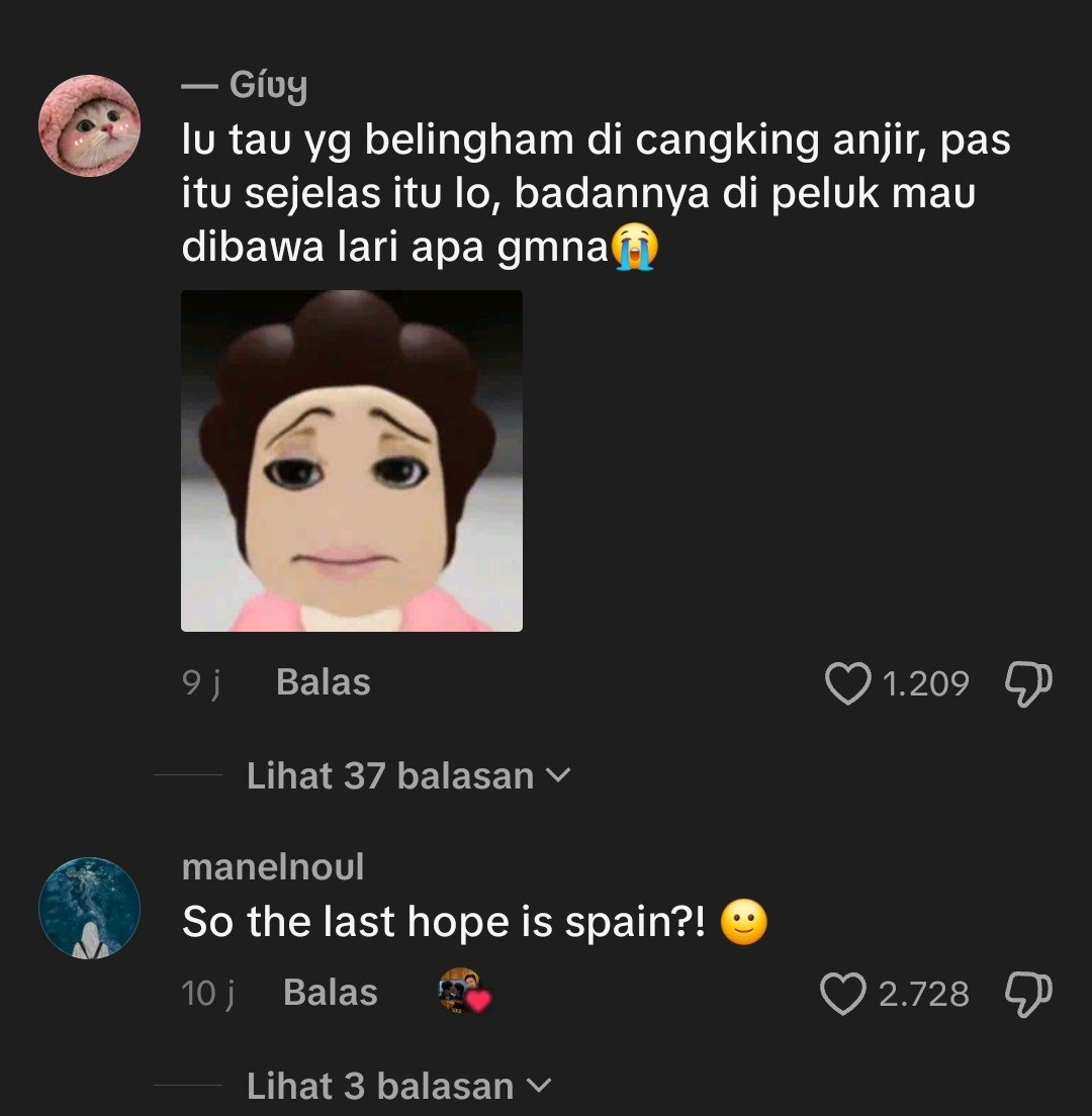 darkvacay18's tweet photo. Eh jujur pgn nanya bgt mereka nonton full matchnya engga si? Pdhl di situ bellingham dulu yg nyeruduk😭😭😭 https://t.co/SVBgHTxAKa