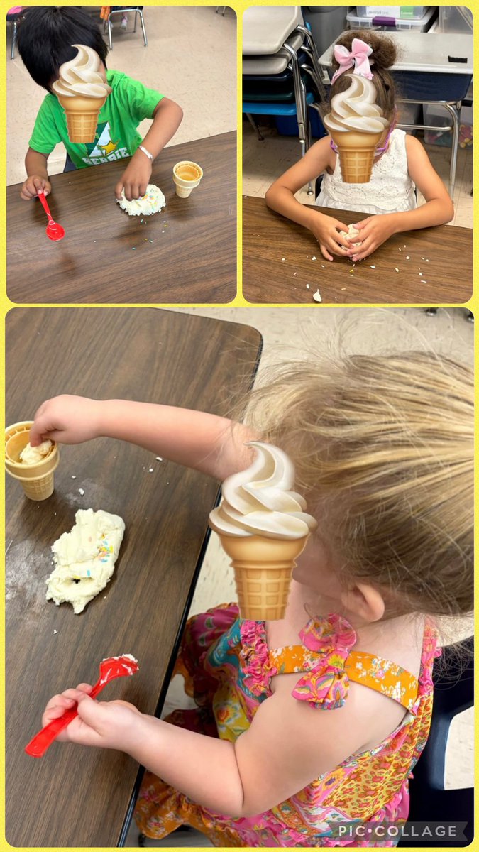 BtpsSrvcs's tweet photo. ESY 2026!🍦Scoops of learning with Ms. Crawford &amp; her preschool friends 🍦Ss participated in an🍦 sensory activity that engaged all their senses! Exploring different textures, colors, &amp; smells while building fine motor skills &amp; language! 💚 @Brick_K12 @WhwWolfpack @HerbieStars https://t.co/3uL3eTDXFZ