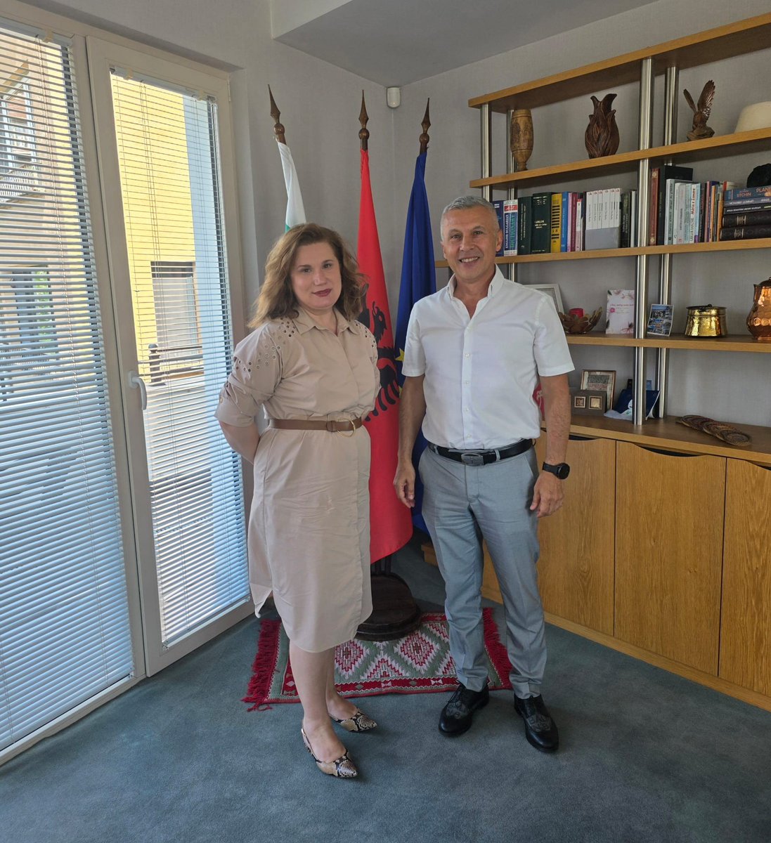 InidMilo's tweet photo. A productive meeting today with Todor Ivandjikov, President of🇧🇬 BAIA, on the importance of stronger regional air connectivity and opportunities for cooperation in the aviation sector.

Better connections across the Western Balkans can foster closer economic and human links. https://t.co/X70iEq1Rou