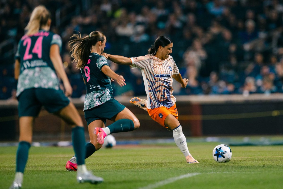 Soccerwriter's tweet photo. OFF THE BENCH: Kerr makes her return to Gotham FC in win over Spirit
https://t.co/S1DkUqr7Jo
#SamKerr #GothamFC #NWSL #Australia https://t.co/SSUpultxYL