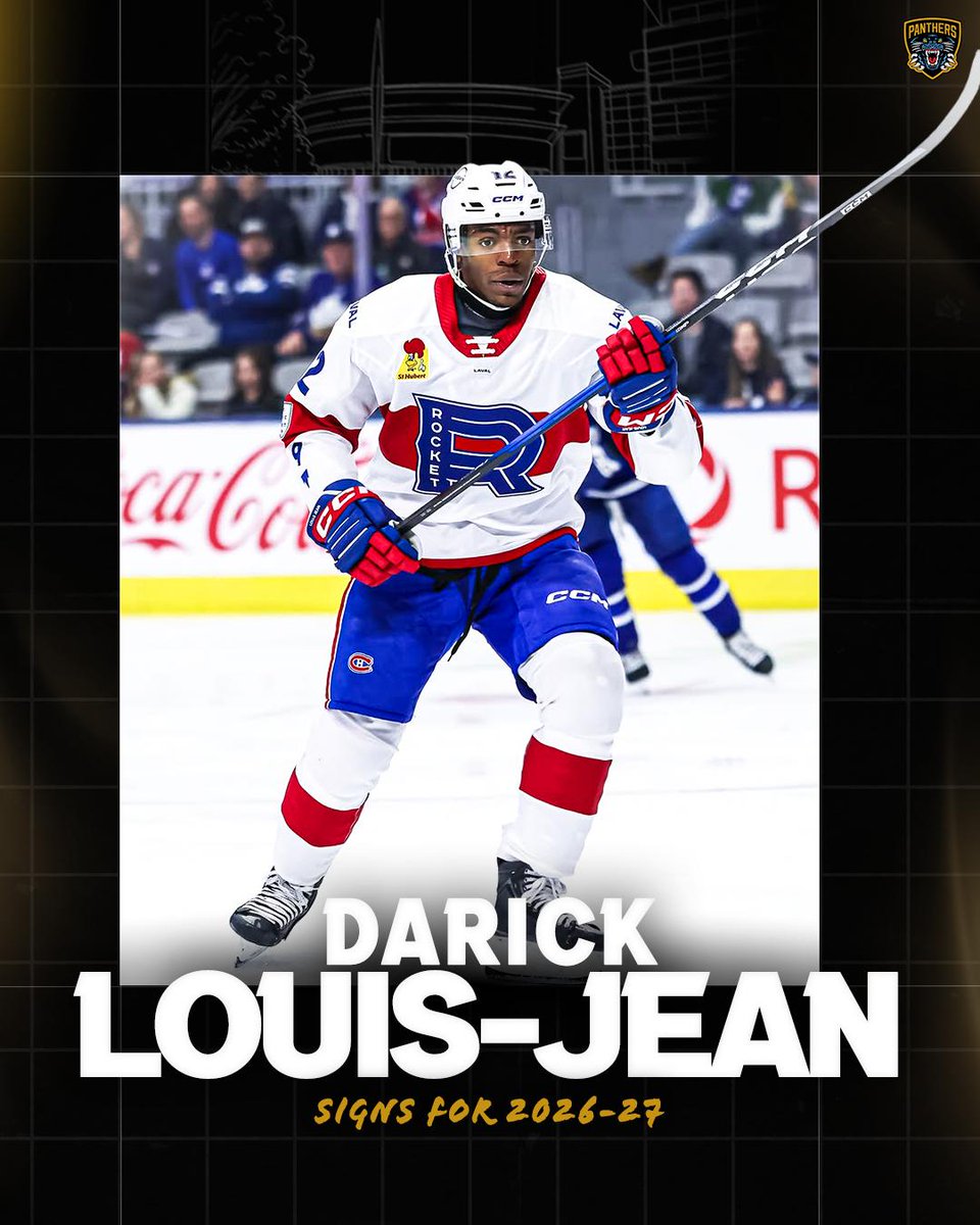 PanthersIHC's tweet photo. 📝 Nottingham Panthers have signed Canadian defenceman Darick Louis-Jean. Despite only being 25, the 6'1 hard-hitting blueliner already has 257 ECHL games under his belt. Full details ➡️ https://t.co/hgNDFVGdCZ https://t.co/yYDCkEMgmo
