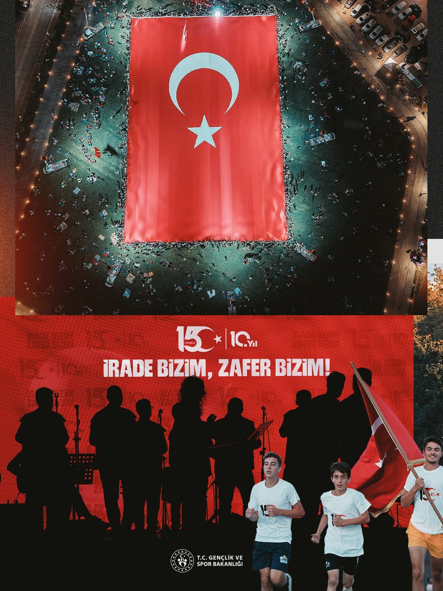 gencliksporbak's tweet photo. #15Temmuz Demokrasi ve Millî Birlik Günü'nde, aziz milletimizin birlik ve beraberlik ruhu meydanlarda…🇹🇷

Aziz şehitlerimizi rahmet, minnet ve saygıyla yâd ediyor, kahraman gazilerimize şükranlarımızı sunuyoruz. https://t.co/2iSazQczl6