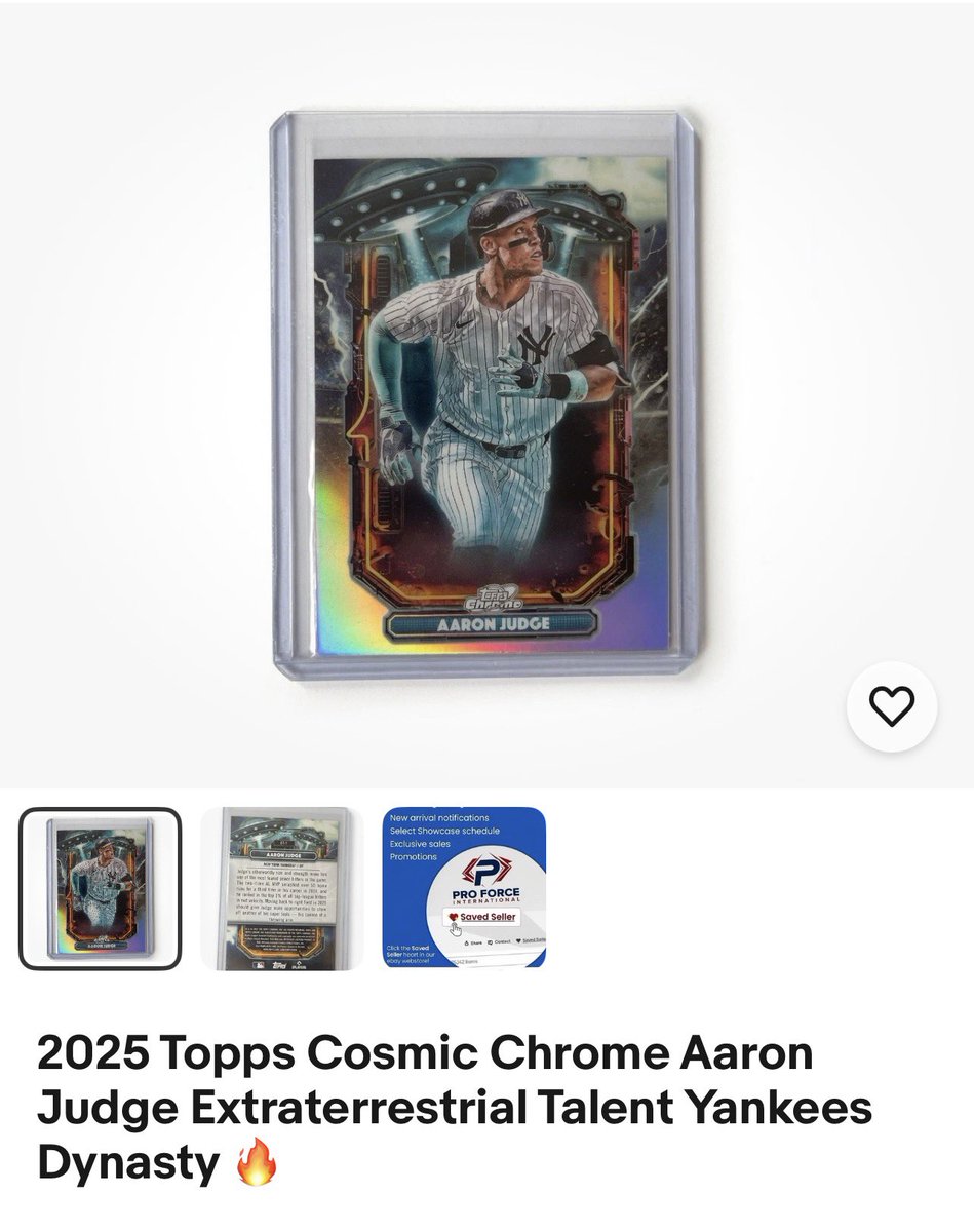 proforceX's tweet photo. Also going live tonight!
2025 Topps Cosmic Chrome Aaron Judge Extraterrestrial Talent #ET-1
Starting at 99 cents!
(Link in bio)
#thehobby #newyork #yankees https://t.co/RI2xZrSsZs