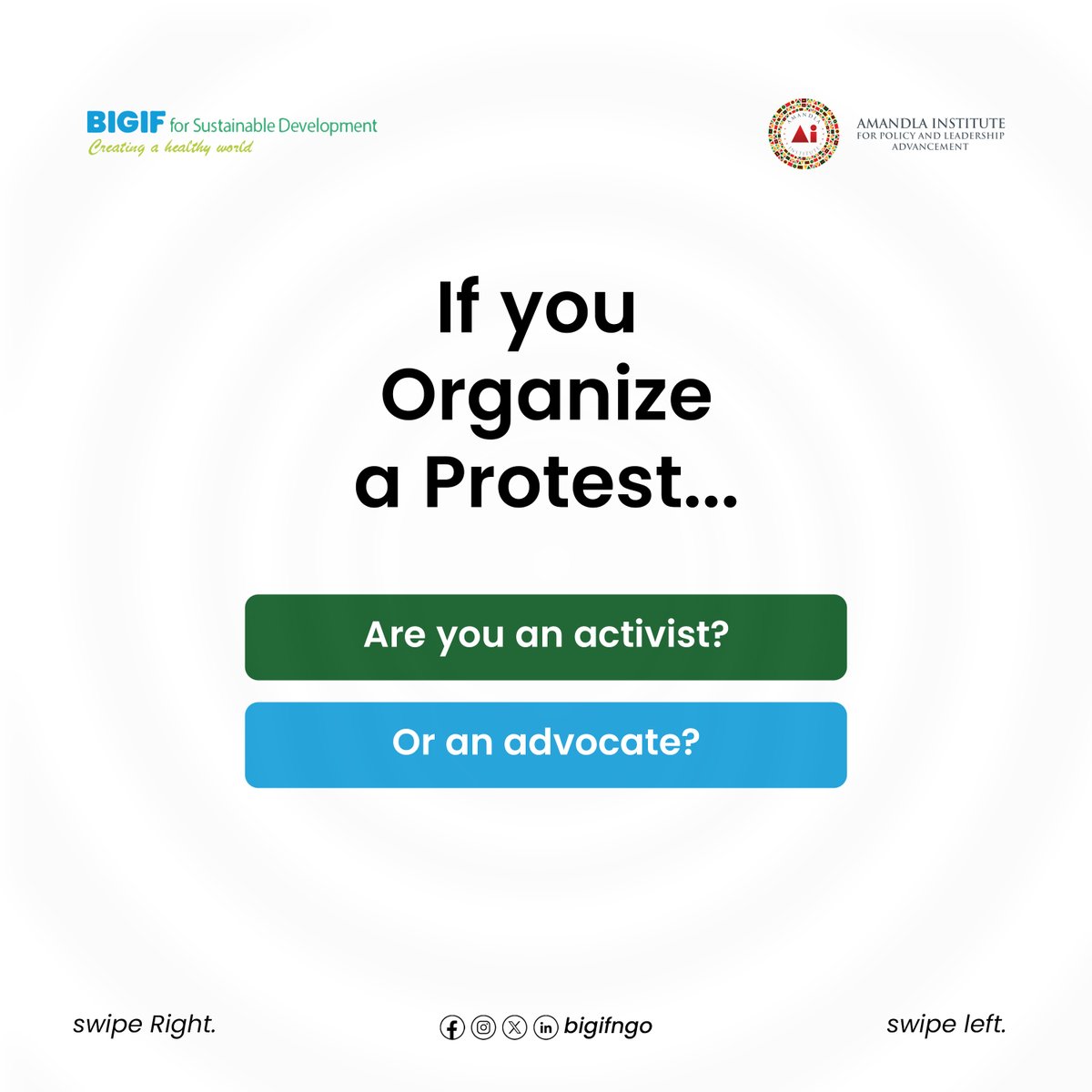 BigifNGO's tweet photo. Can one person create a movement?

Is every activist an advocate?

Does advocacy automatically become movement building?

And where does coalition building fit into all of this?

#IntergenerationalDialogue #FeministDialogue #womensmovement https://t.co/oSVQFZMbHg
