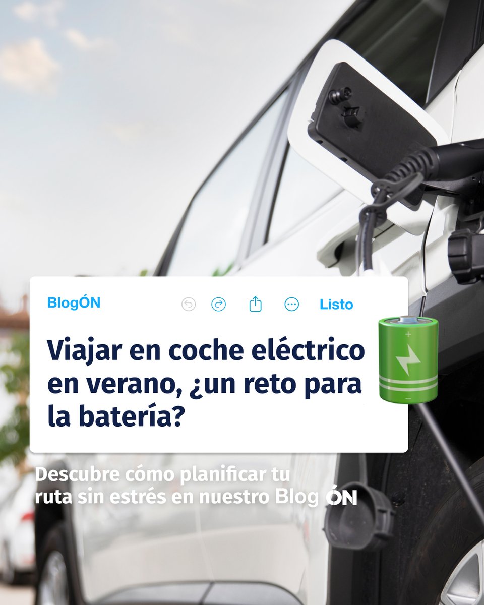 la_Mutua's tweet photo. ¿Te vas de viaje en coche eléctrico este verano? ☀️ No es solo elegir ruta. La temperatura, el aire acondicionado y tu estrategia de carga son clave para evitar sorpresas.

Descubre los consejos definitivos en nuestro #BlogÓN 👉 https://t.co/nWwgoZZfbJ https://t.co/bS8QZ50Ddr
