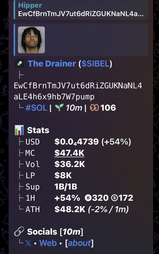 hipper_sol's tweet photo. $SIBEL

CA;

EwCfBrnTmJV7ut6dRiZGUKNaNL4aLE4h6x9hb7W7pump https://t.co/u9xiGXeczD