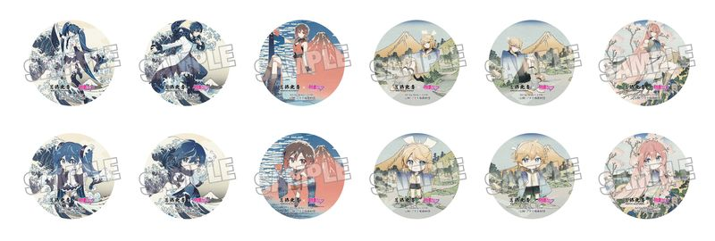 コレイズで予約開始！ 葛飾北斎×初音ミク_Rella 缶バッジ【BOX／12個